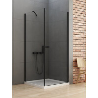 Kabina prysznicowa kwadratowa 90x90 D-0231A/D-0115B-WP New Soleo Black New Trendy