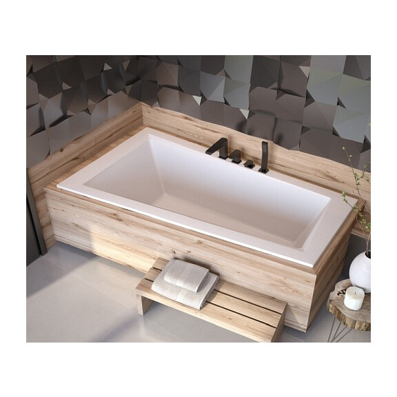Wanna do zabudowy asymetryczna Intima Slim Besco lewa 150x85 cm