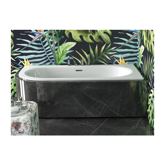Wanna do zabudowy Avita Slim+ Besco prawa 150x75 cm komplet syfon+ przelew chrom