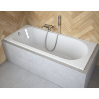 Wanna prostokątna do zabudowy Intrica Slim Besco 160 cm