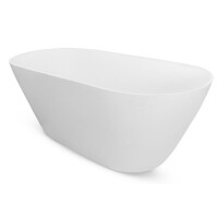 Moya Besco matowa wanna wolnostojąca 160 cm korek klik-klak czyszczony od góry chrom WMMB-160MKC