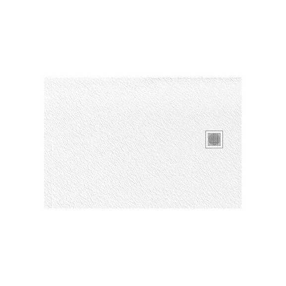Brodzik prostokątny 120x90 biały New Trendy Mori B-0436