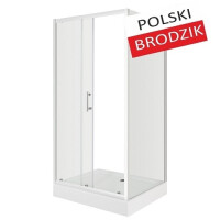 Kabina prysznicowa, prostokątna z brodzikiem 80x120 Doris