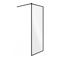 Czarna kabina prysznicowa Walk In 110 cm Toca  Besco