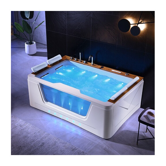 Dwuosobowa wanna z hydromasażem 192x131 Zefir Hydrosan