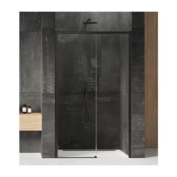 Drzwi prysznicowe 120 cm D-0321A Prime Black New Trendy