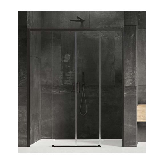 Drzwi prysznicowe 160 cm D-0343A Prime Black New Trendy