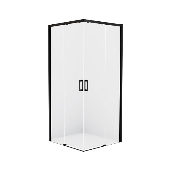 Kabina prysznicowa 90x90 D-0314A/D-0315A Prime Black New Trendy