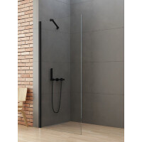 Ścianka prysznicowa 80 cm K-0768 New Soleo Black New Trendy