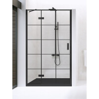 Drzwi prysznicowe 100 cm D-0368A New Renoma Black New Trendy
