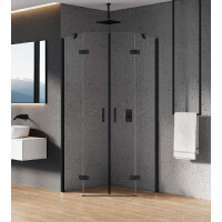 Kabina pięciokątna 80x80 K-0669 New Azura Black New Trendy