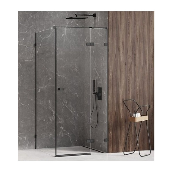 Czarna kabina prysznicowa prawa 90x120 EXK-1583 Avexa Black New Trendy