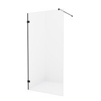Czarna ścianka prysznicowa 110 cm EXK-1808 Avexa Black New Trendy