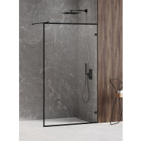 Ścianka prysznicowa w czarnej ramie 120 cm EXK-2043 Avexa Black New Trendy