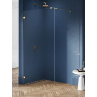 Złota szczotkowana ścianka prysznicowa 70 cm EXK-1816 Avexa Gold Brushed New Trendy