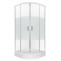 Kabina z brodzikiem półokrągła 80x80 Madera Kerra