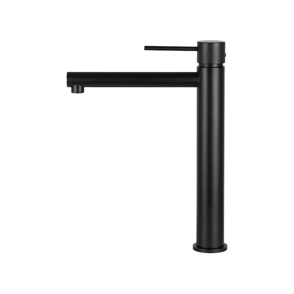 Czarna bateria umywalkowa wysoka CMB7512BL Lugo Corsan