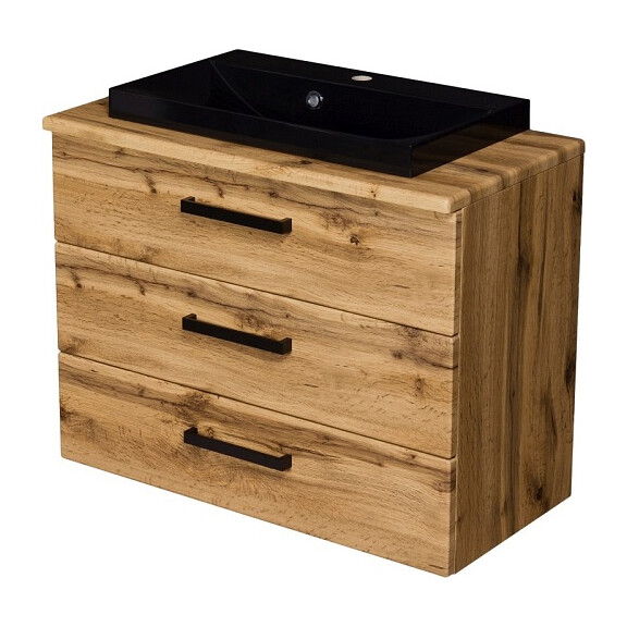 Szafka z umywalką 80 cm 39/L3 seria Fokus Loft Gante
