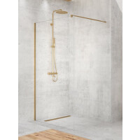Złota ścianka szklana 90 cm D-0190B Velio Satin Gold New Trendy
