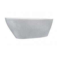 Wanna wolnostojąca srebrna + klik-klak chrom Goya Glam XS 142 Besco