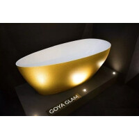 Wanna wolnostojąca złota + klik-klak chrom Goya XS Glam 142 Besco