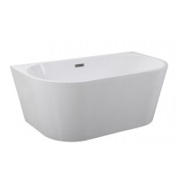 Wanna przyścienna 150 cm korek klik-klak chrom Vica Besco