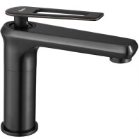 Czarna bateria umywalkowa niska Blade Rea Old Black