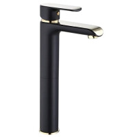 Bateria umywalkowa wysoka Bloom Black Gold Rea