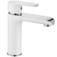 Bateria umywalkowa niska Bloom White Chrom Rea