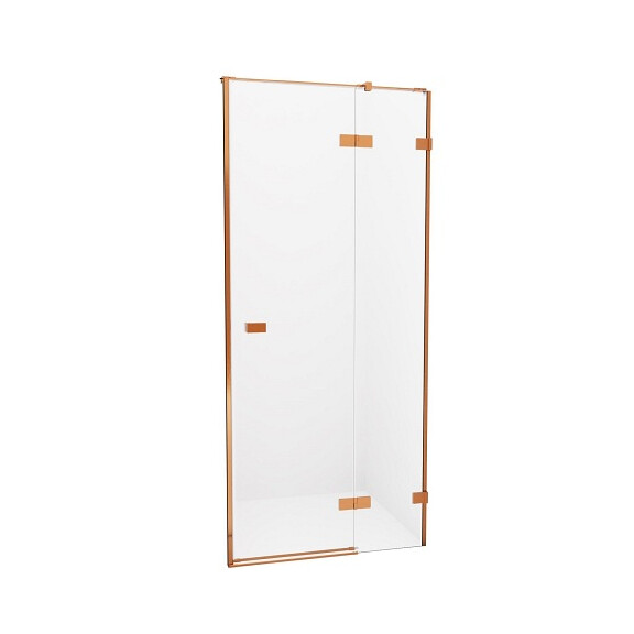 Drzwi prysznicowe uchylne prawe 110 cm EXK-3538 Avexa New Trendy Copper Brushed