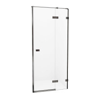 Drzwi prysznicowe uchylne prawe 110 cm EXK-3251 Avexa New Trendy Gunmetal Brushed