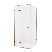 Miedziana szczotkowana kabina prysznicowa lewa 100x90 cm EXK-3559 Avexa New Trendy Copper Brushed