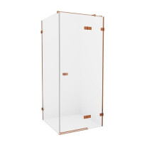Miedziana szczotkowana kabina prysznicowa prawa 120x90 cm EXK-3601 Avexa New Trendy Copper Brushed