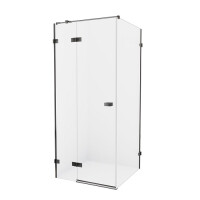 Kabina prysznicowa stal szczotkowana lewa 120x90 cm EXK-3344 Avexa New Trendy Gunmetal Brushed