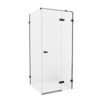 Kabina prysznicowa stal szczotkowana prawa 110x90 cm EXK-3368 Avexa New Trendy Gunmetal Brushed