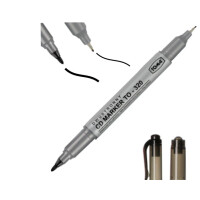 TOMA Marker dwustronny do płyt CD Czarny