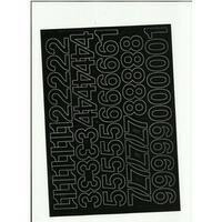 ARTDRUK Litery samoprzylepne 3cm Czarne