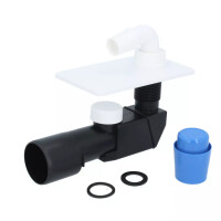 Odpływ pralki podtynkowy z rozetą biały