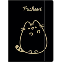 TECZKA Z GUMKĄ A4 PUSHEEN czarna