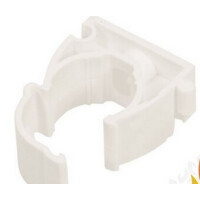 Uchwyt zamykany 28 do rur RL biały 1szt.
