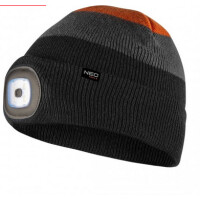 BHP Czapka z latarką LED dwuwarstwowa