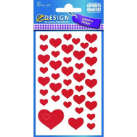 AVERY ZWECKFORM Naklejki ZF Serca 4371