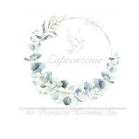 ASTRA Zaproszenie Kwadrat komunia 62160