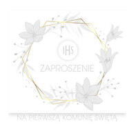 ASTRA Zaproszenie Kwadrat Komunia 62162