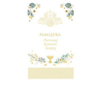 ASTRA Karnet Złocony komunia Zest