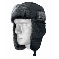 BHP Czapka zimowa CORK uszatka CZARNA