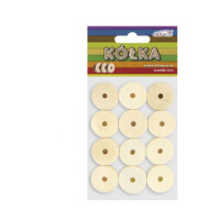 ALIGA Kółka drewniane naturalne PK-0897