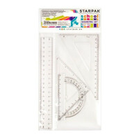 EURO-TRADE ZESTAW GEOMETRYCZNY 20CM 4EL.