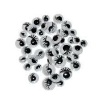 BREWIS Oczka ruchome mix rozm.z rzęsami