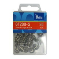 TETIS Pinezki tapicerskie 50szt. SREBRNE